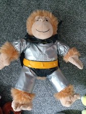 Bear Factory Monkey Teddy with Batman Suit Clothes (Used Great Condition)