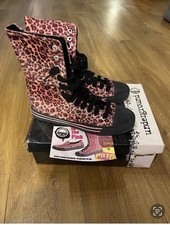 Vintage Underground Pink Leopard Print Fur Boots