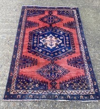 Handmade vintage wool area - handmade,