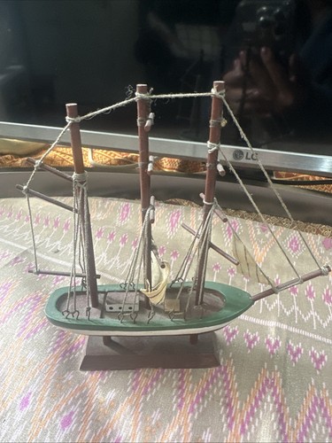 Wooden sailing boat model - wooden,