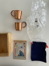 Set of Two 1/2 Gill Rum Cups from 1990s in Wooden Box New/Never Used