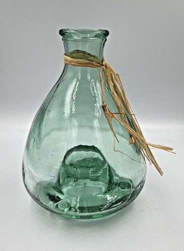 Vintage hand blown - vintage, green