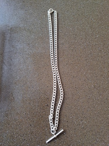 Silver bar chain inchs 34 - t,