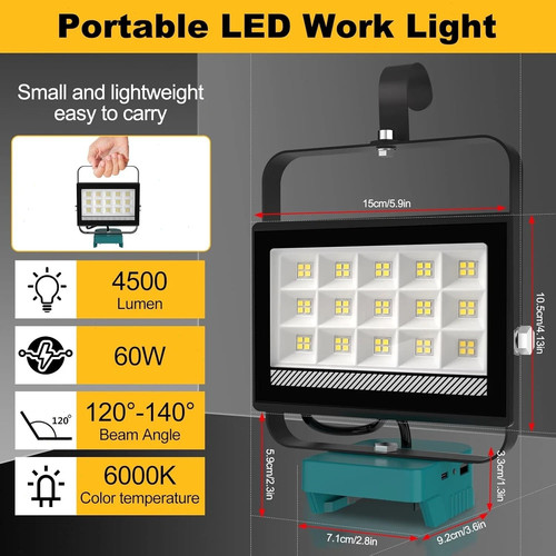 For makita 18v battery led - for,