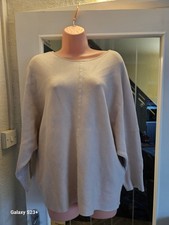 Beige Batwing Plus Size Warm