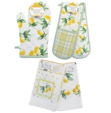 Lemons Mitt Double Oven Gloves