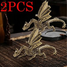 2pack brass dragon ornament - 2pack,