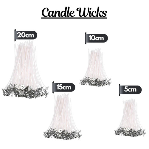 Pre waxed candle wicks with - pre,