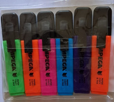 VTG Impega Highlighter Pens Chisel Tip Wallet of 6 Assorted Colours Code 150.953