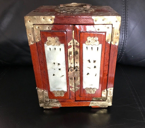 Vintage oriental wooden - oriental, inlaid