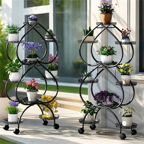 Tall metal plant stand - 49",