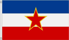 YUGOSLAVIA FLAG 5' x 3' 1946