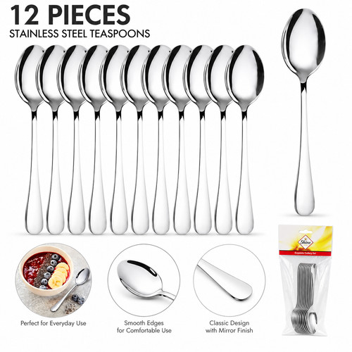 Stainless steel teaspoons tea - steel,