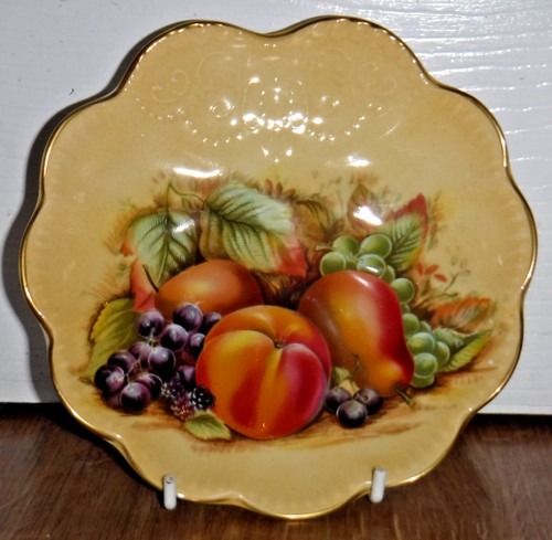 Aynsley orchard gold scalloped - gold,