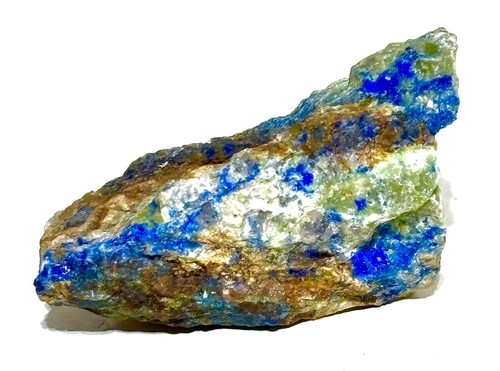 Azurite raw mineral vivid - vivid, blue
