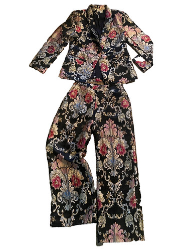 New women metallic floral - metallic,