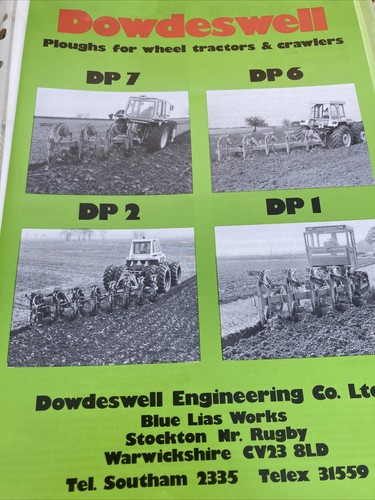 Dowdeswell ploughs for - dowdeswell,