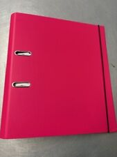 WH SMITH PINK ROLLBOUND LEVER ARCH FILE - BRAND NEW