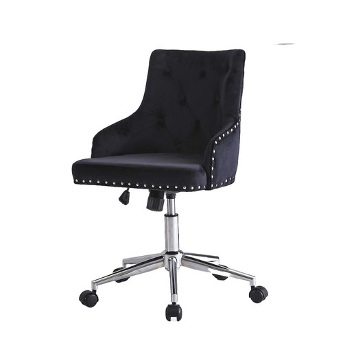 Modern velvet office swivel - modern,