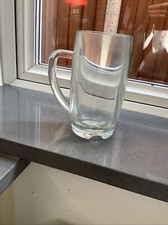 VINTAGE BEER PINT GLASS .PLASTIC GLASS .SHOWS SOME SIGN OF WEAR AND AGE