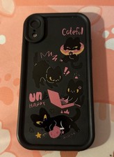 Pink Black And Yellow Cat Phone Case Hard Material For iPhone XR