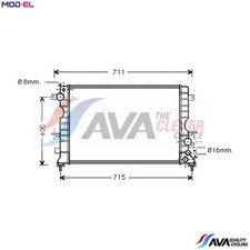 RADIATOR ENGINE COOLING AU2165