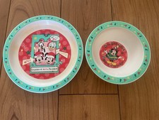 Disney Christmas Plates Mickey
