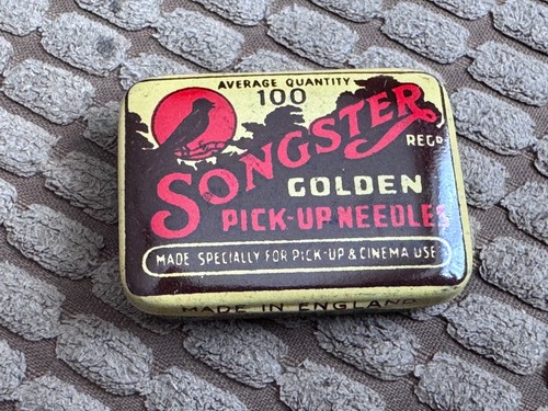 Original gramophone needle tin - gramophone,