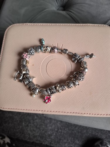 Pandora charm bracelet with - charm,