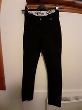 Shires Cotton Creations Warm Ladies Jodphurs.  Black. Waist 26". Inside Leg 28"