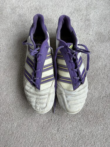White and purple adidas - and,