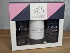 Jack Wills - Body Spray 150ml X3 - Start Bay - Cavalry Twill - Signature - Boxed