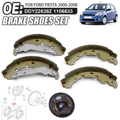 Rear brake shoes set - for, ford