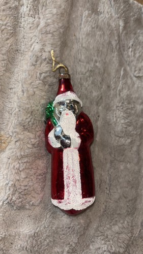 Vintage mercury glass santa - vintage,
