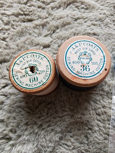 Two vintage wooden reels - vintage, of