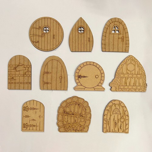 Fairy doors laser cut 3mm - doors,