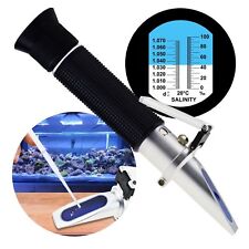 Salinity Refractometer with ATC Function 0-10% Dual Scale Salt Sea Water Tester
