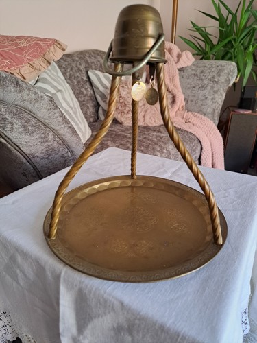 Vintage hanging turkish - vintage, brass