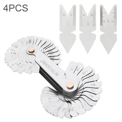 4pcs thread pitch gauge - thread, &