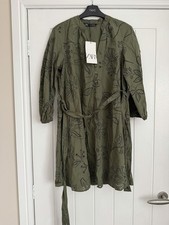 Zara khaki mini dress size S