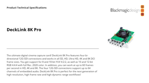 Blackmagic decklink pro - blackmagic,