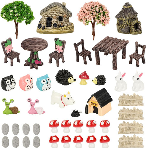 Pcs miniature fairy garden - 45,