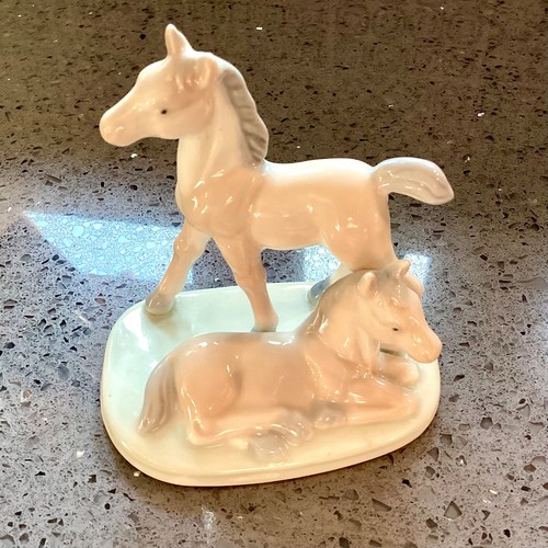 John jenkins porcelain foals - jenkins,