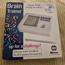 MENSA BRAIN TRAINER Retro Game For All Geniuses and IQs Open Box Never Used