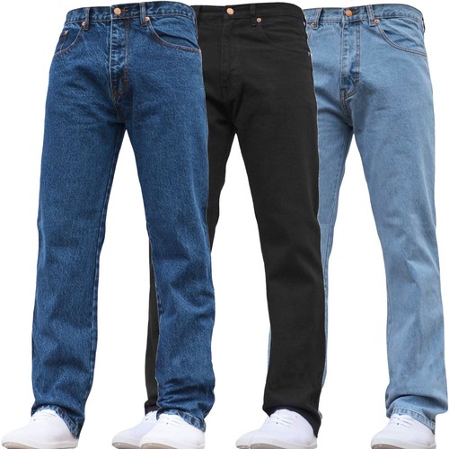 Mens straight leg denim jeans - leg,