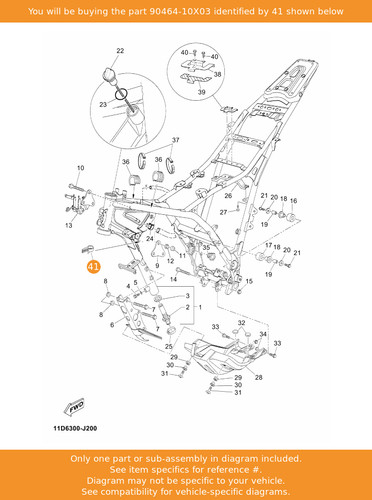 Yamaha clamp 90464 10x03 oem - 90464-10x03,