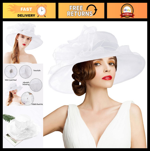 Elegant organza fascinator hat - organza,
