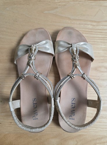 Gold pavers sandals size - gold, 7
