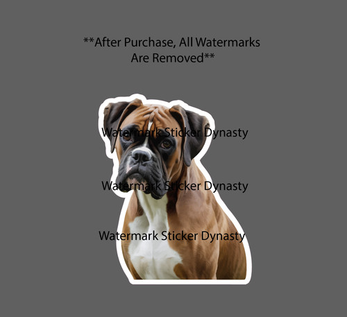 Boxer sticker waterproof - sticker,