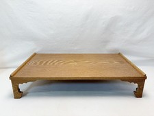 Japanese Mulberry Wood Low Table for Tea Ceremony or Calligraphy brown